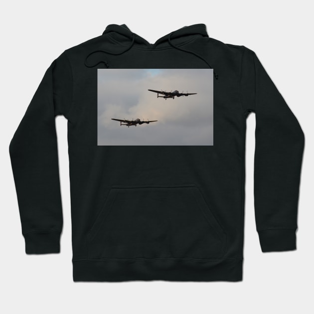 Avro Lancaster x2 Hoodie by CGJohnson